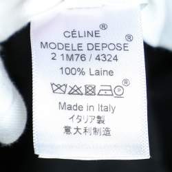 Pre Owned Celine Navy Blue Wool Culottes M