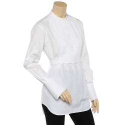 Pre Owned Celine White Cotton Long Sleeve Button Front Tuxedo Shirt M