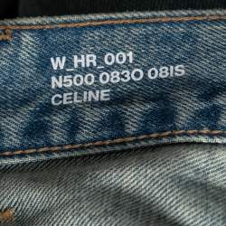 Pre Owned Celine Light Blue Denim Jeans S