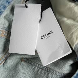 Pre Owned Celine Light Blue Denim Jeans S