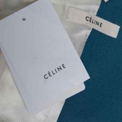 Celine Blue Wool Long Sleeve Jacket M