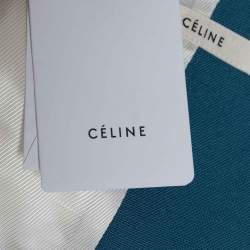 Celine Blue Wool Long Sleeve Jacket M