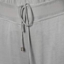 Pre Owned Celine Grey Jersey Logo Detail Sweatpants XL