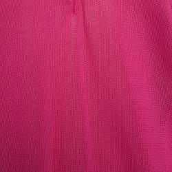 Pre Owned Celine Pink Knit Detachable Sleeve Detail Jumper L
