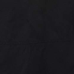 Celine Black Wool Lace Hem Midi Skirt S