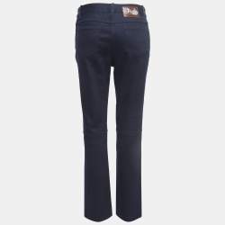 Pre Owned Celine Navy Blue Denim Straight Leg Jeans M Waist 30''
