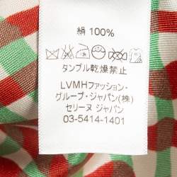 Celine Multicolor Printed Silk Buttoned Up Shirt L