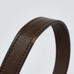 Pre Owned Céline Green/Beige Leather Nano Luggage Tote