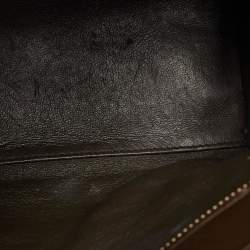 Pre Owned Céline Green/Beige Leather Nano Luggage Tote