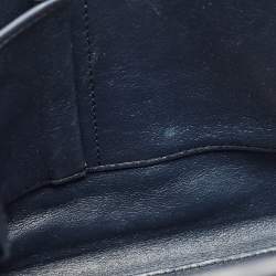 Pre Owned Celine Navy Blue Leather Micro Luggage Tote