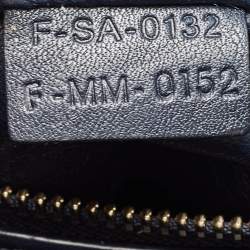 Pre Owned Celine Navy Blue Leather Micro Luggage Tote