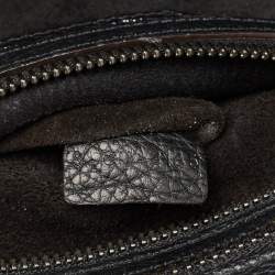 Pre Owned Celine Black Leather Micro Luggage Tote