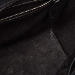 Pre Owned Celine Black Leather Micro Luggage Tote