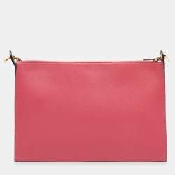 Pre Owned Celine Tricolor Leather Pocket Envelope Shoulder Bag