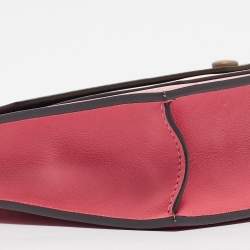 Pre Owned Celine Tricolor Leather Pocket Envelope Shoulder Bag