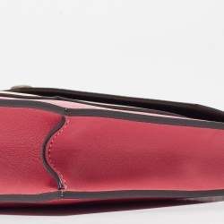 Pre Owned Celine Tricolor Leather Pocket Envelope Shoulder Bag