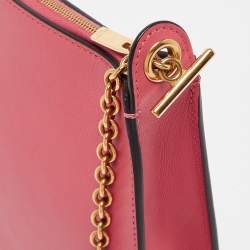 Pre Owned Celine Tricolor Leather Pocket Envelope Shoulder Bag