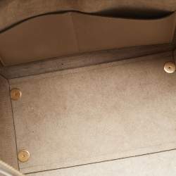 Pre Owned Celine Beige Leather Mini Belt Top Handle Bag