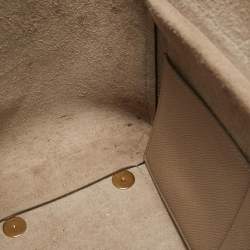 Pre Owned Celine Beige Leather Mini Belt Top Handle Bag