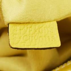 Celine Yellow Leather Mini Luggage Tote