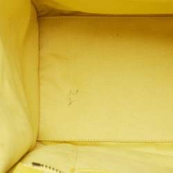 Celine Yellow Leather Mini Luggage Tote