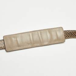 Celine Beige Leather, Suede and Python Medium Trapeze Bag