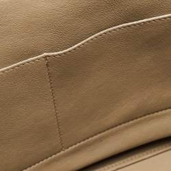 Celine Beige Leather, Suede and Python Medium Trapeze Bag