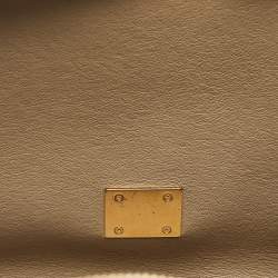 Celine Beige Leather, Suede and Python Medium Trapeze Bag