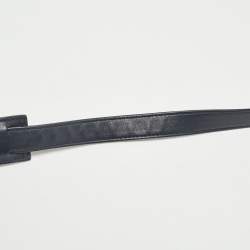 Pre Owned Celine Black Patent Leather and Suede Medium Trapeze Top Handle Bag