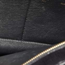 Pre Owned Celine Black Patent Leather and Suede Medium Trapeze Top Handle Bag