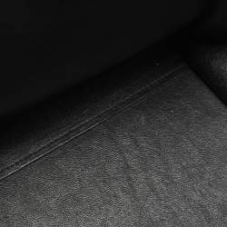 Pre Owned Celine Black Patent Leather and Suede Medium Trapeze Top Handle Bag