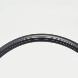 Pre Owned Celine Black Patent Leather and Suede Medium Trapeze Top Handle Bag