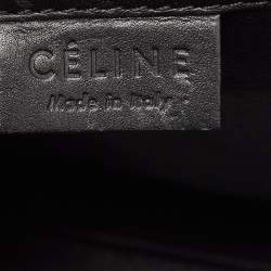 Pre Owned Celine Tri Color Leather Nano Luggage Tote