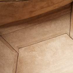 Pre Owned Celine Beige Leather Sangle Bucket Bag