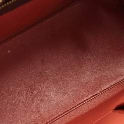 Pre Owned Celine Tri Color Leather Micro Luggage Tote