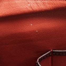 Pre Owned Celine Tri Color Leather Micro Luggage Tote