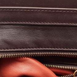 Pre Owned Celine Tri Color Leather Micro Luggage Tote