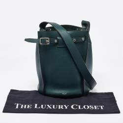 Pre Owned Celine Green Leather Big Bag Bucket Bag