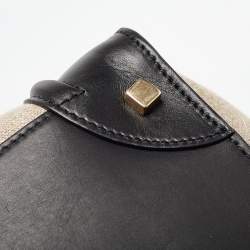 Pre Owned Celine Tricolor Canvas and Leather Mini Luggage Tote