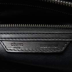 Pre Owned Celine Tricolor Calfhair and Leather Mini Luggage Tote