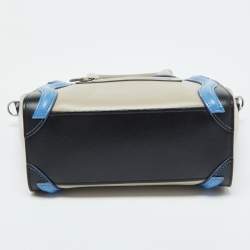 Pre Owned Céline Tri Color Leather Nano Luggage Tote