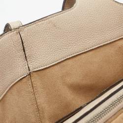 Pre Owned Celine Light Beige Leather Trifold Bag