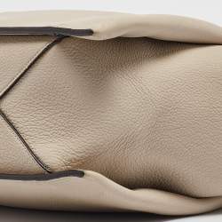 Pre Owned Celine Light Beige Leather Trifold Bag