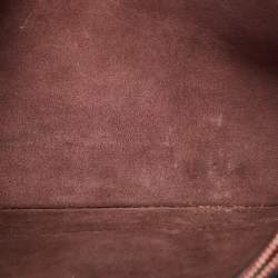 Pre Owned Celine Orange Suede and Leather Diamond Clutch