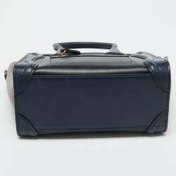 مملوكة مسبقًا حقيبة يد توتس سيلين نانو لاغيدج جلد وجلد ثعبان ثلاثي اللون 