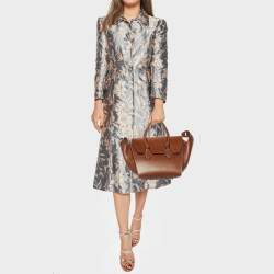 Pre Owned Celine Chestnut Leather Mini Tie Tote