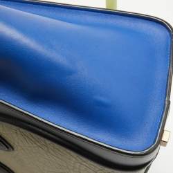 Pre Owned Celine Tricolor Leather Micro Luggage Tote
