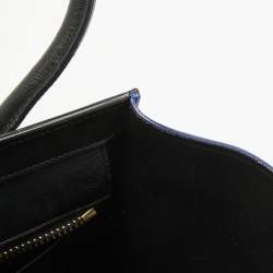 Pre Owned Celine Tricolor Leather Micro Luggage Tote