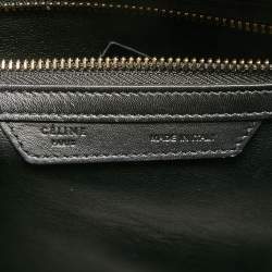 Pre Owned Celine Tricolor Leather Micro Luggage Tote