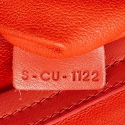 Pre Owned حقيبة يد سيلين لاغدج جلد برتقالي ميني